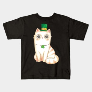 '"Cat"' Cute St. Patrick Cat Kids T-Shirt